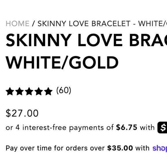 Ubuntu Life White & Gold Beaded Bracelet - Picture 6 of 6